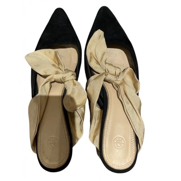 The Row Shoes - !Sale! The Row coco silk-bow suede mules